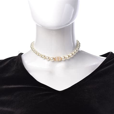 dior pearl necklace.|christian Dior choker necklaces.